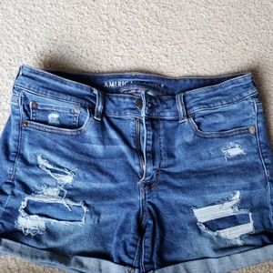Jean Shorts w/Rips